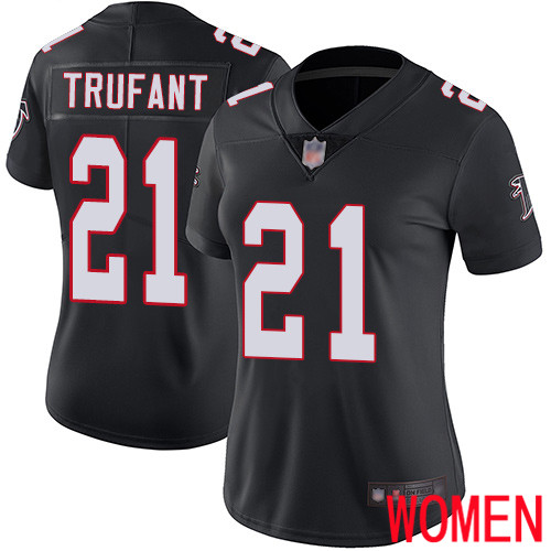 Atlanta Falcons Limited Black Women Desmond Trufant Alternate Jersey NFL Football #21 Vapor Untouchable->atlanta falcons->NFL Jersey